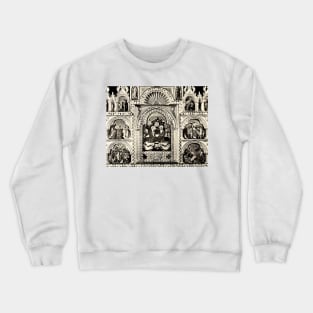 Sacred Reliquary painting Saint Mary and Saint Joseph - Via Sacra Jesus Christ Crewneck Sweatshirt